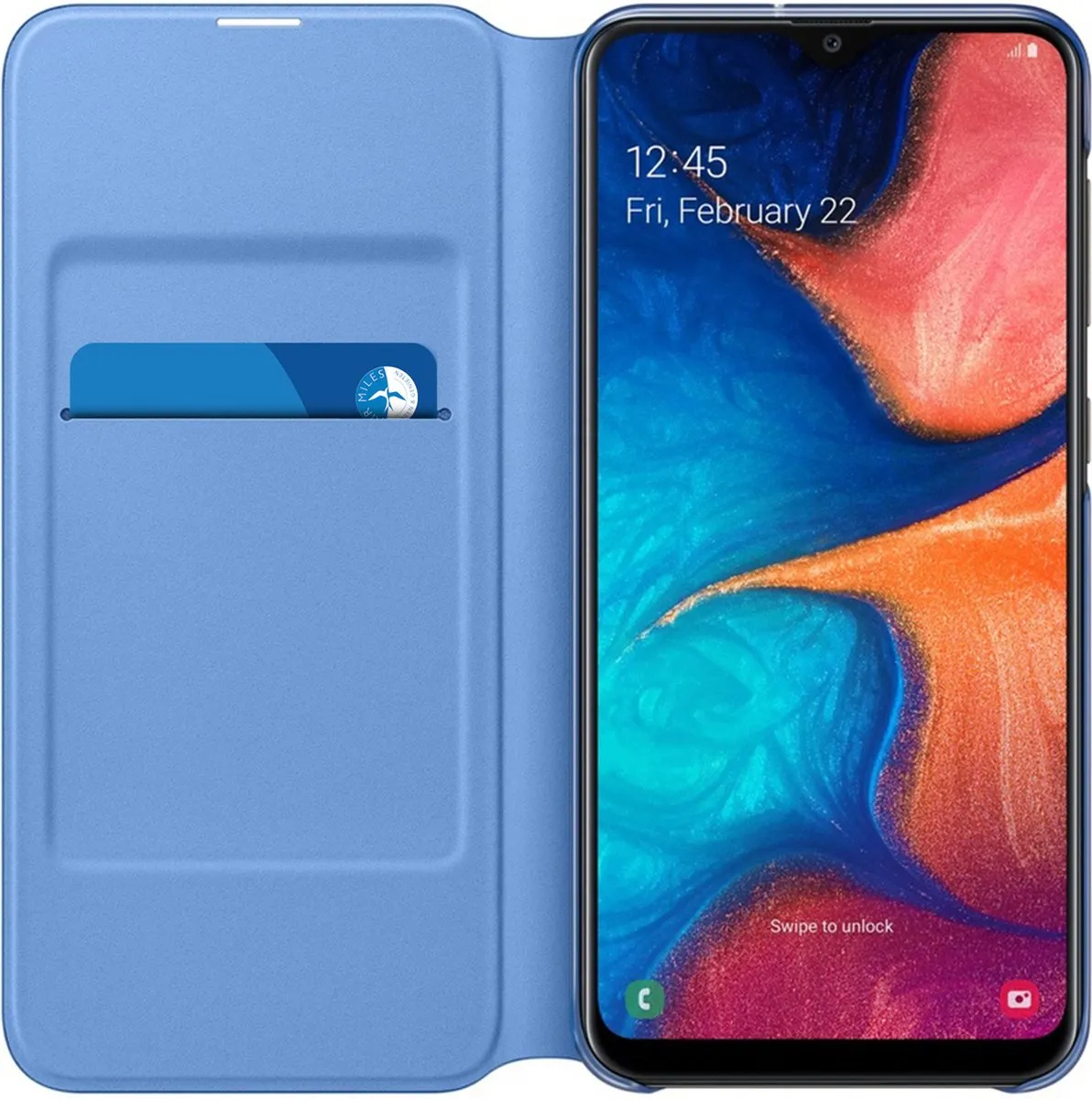 Samsung Flip Wallet Hoesje Galaxy A20e - Blauw - 8801643888039 - afbeelding 6 van 6