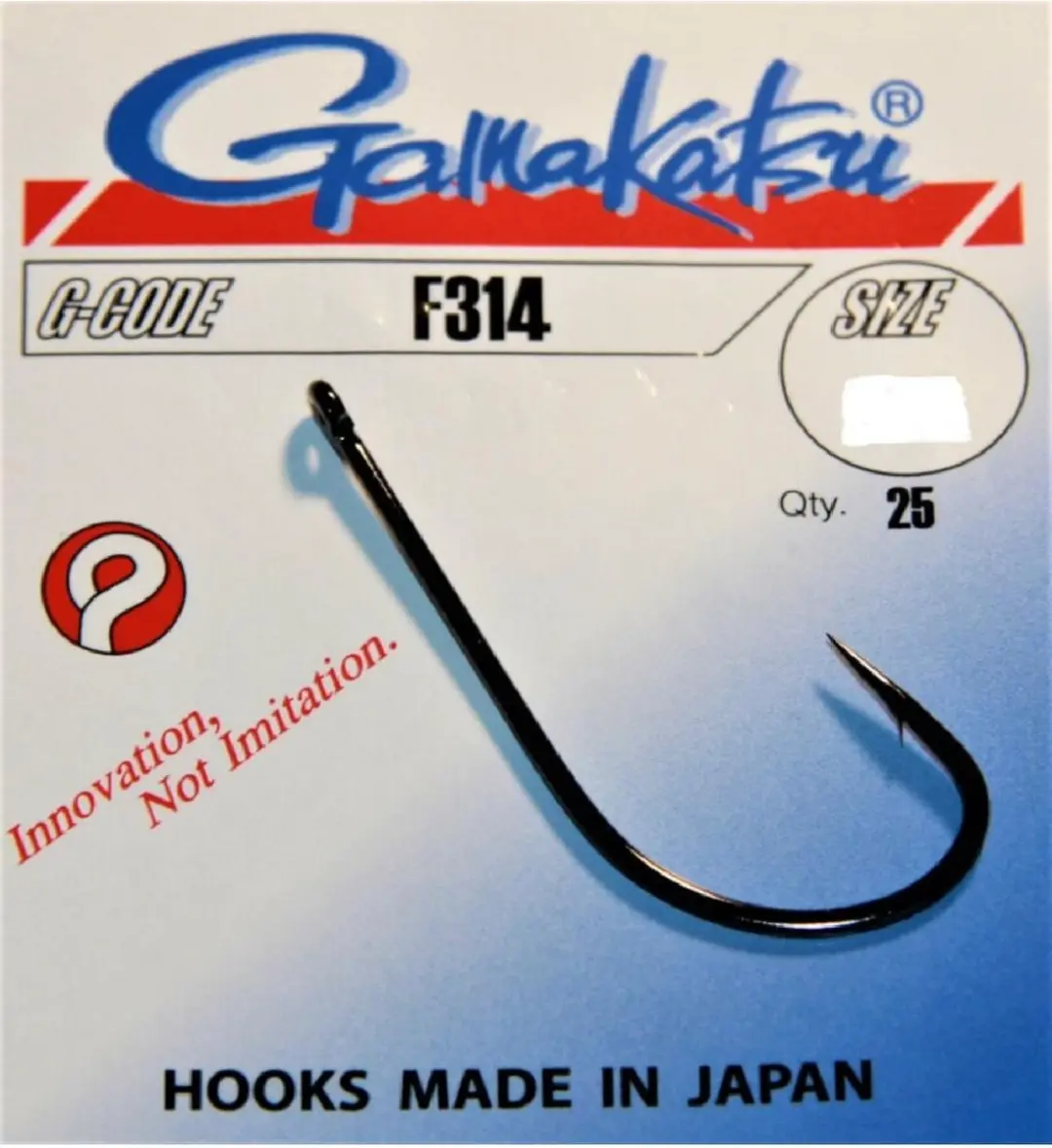 Gamakatsu haak F314 Size:1 Qty:25