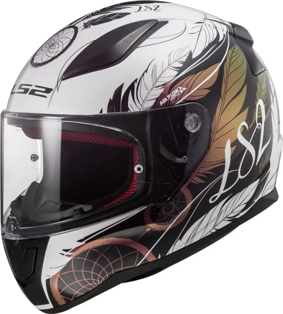LS2 FF353 Rapid Boho Wit Zwart Roze Integraalhelm