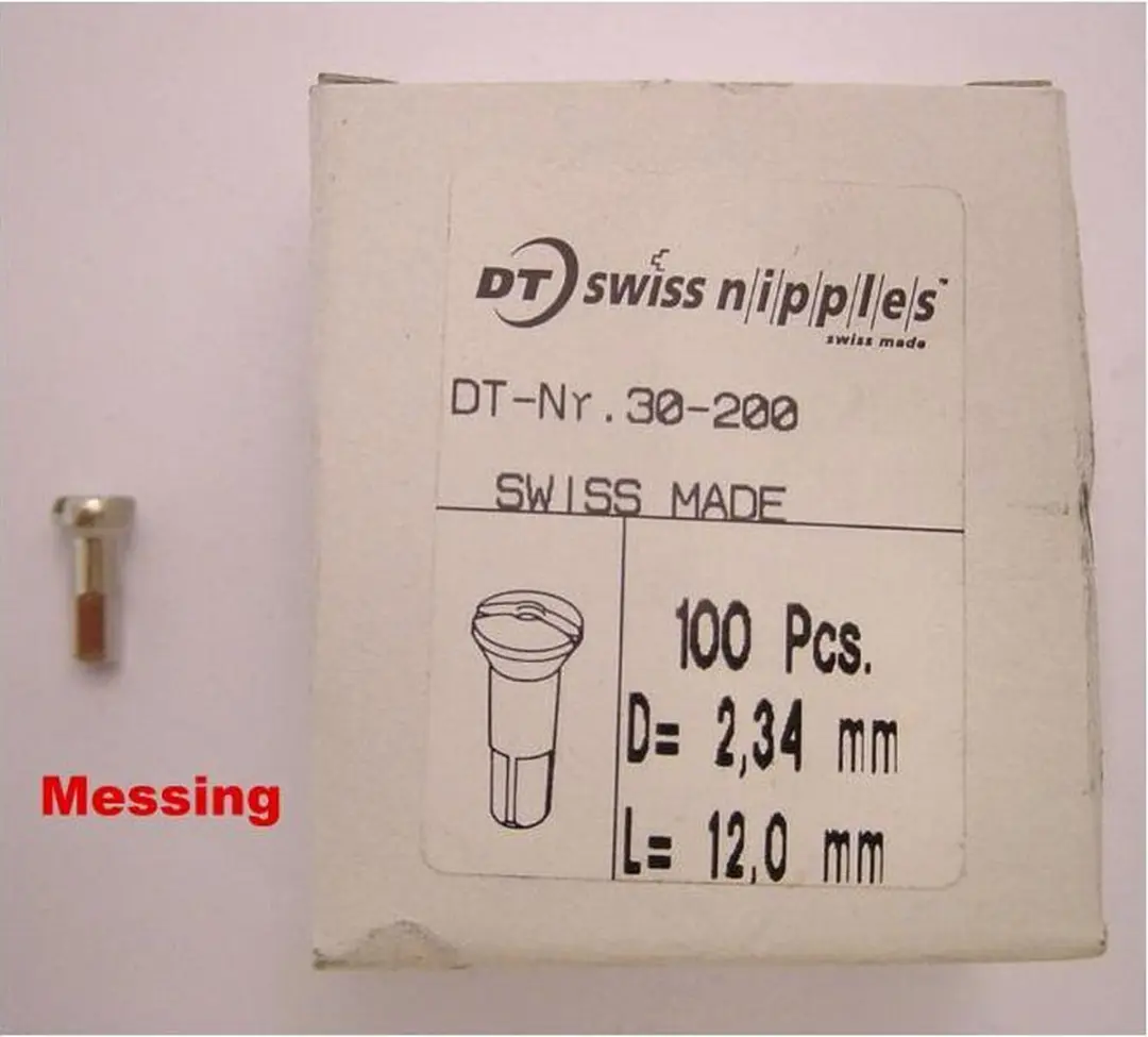 DT Swiss spaaknippel Ms 13 14.5mm (100 stuks)