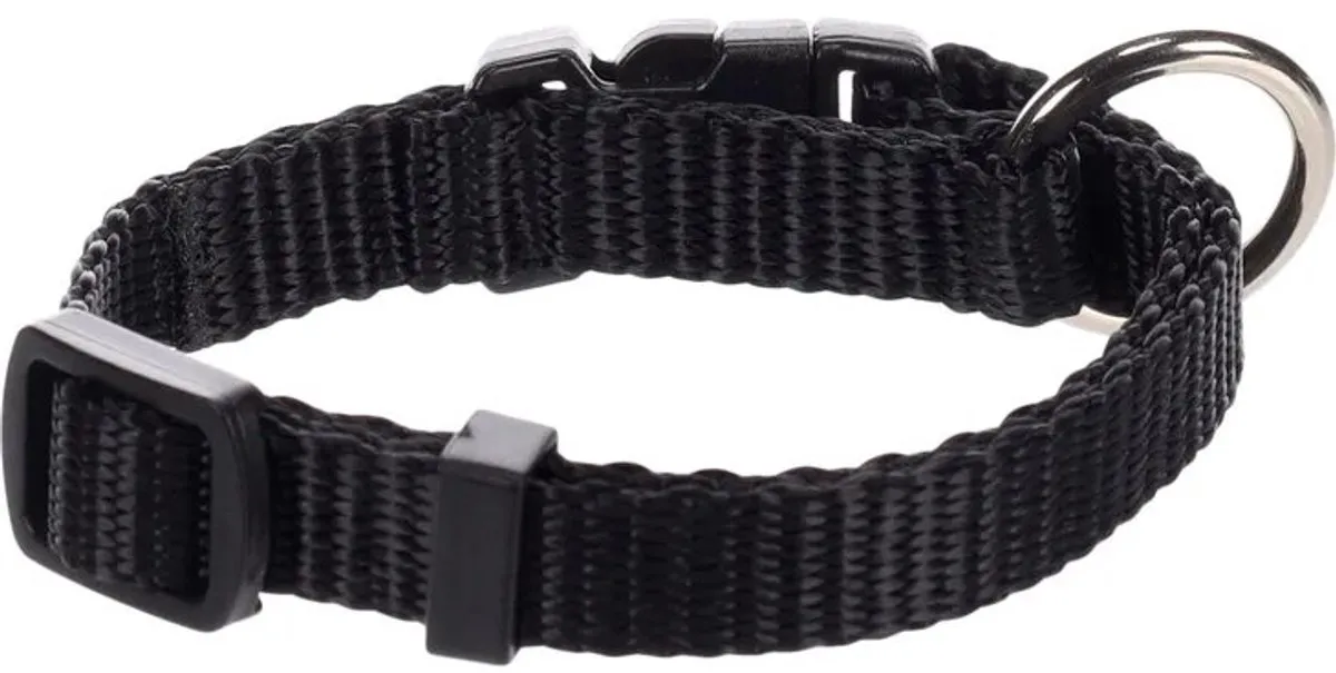 Flamingo Ziggi Halsband - Zwart S 30-45cm - afbeelding 2 van 4
