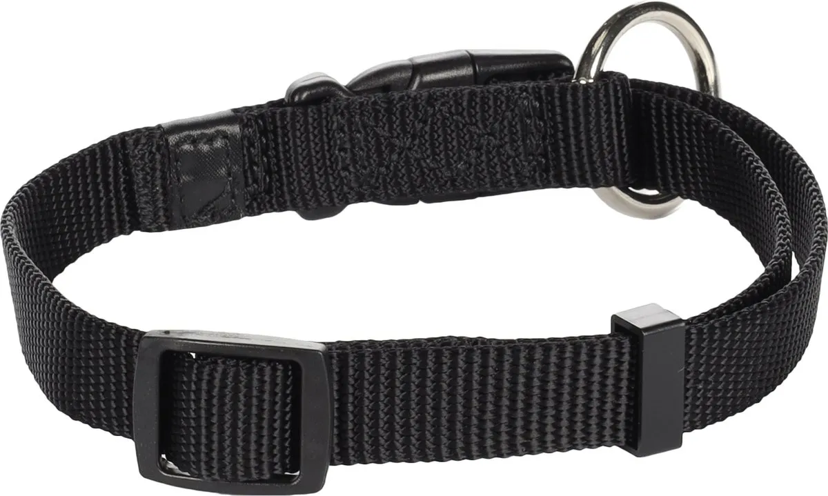 Flamingo Ziggi Halsband - Zwart S 30-45cm - afbeelding 3 van 4