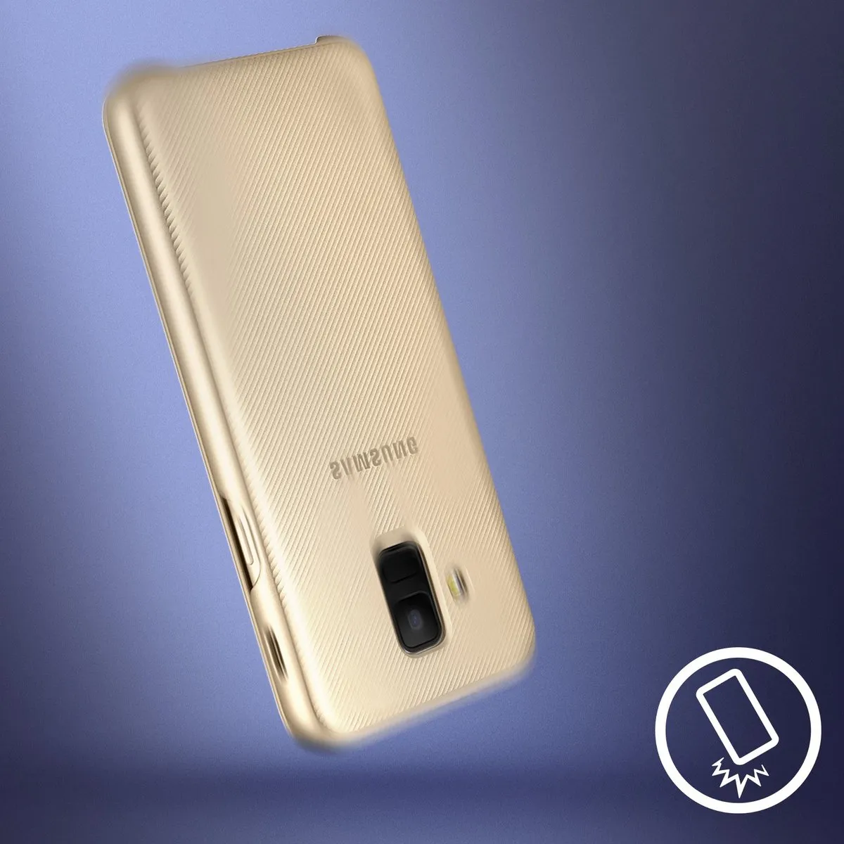 Samsung Galaxy A6 2018 Wallet Cover EF-WA600CFEGWW - Goud