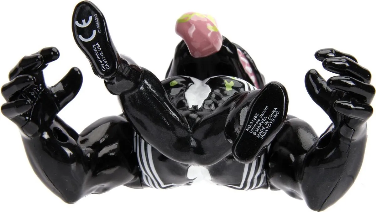 Marvel Jada Venom Die-Cast Speelfiguur 10cm - Zwart/Wit