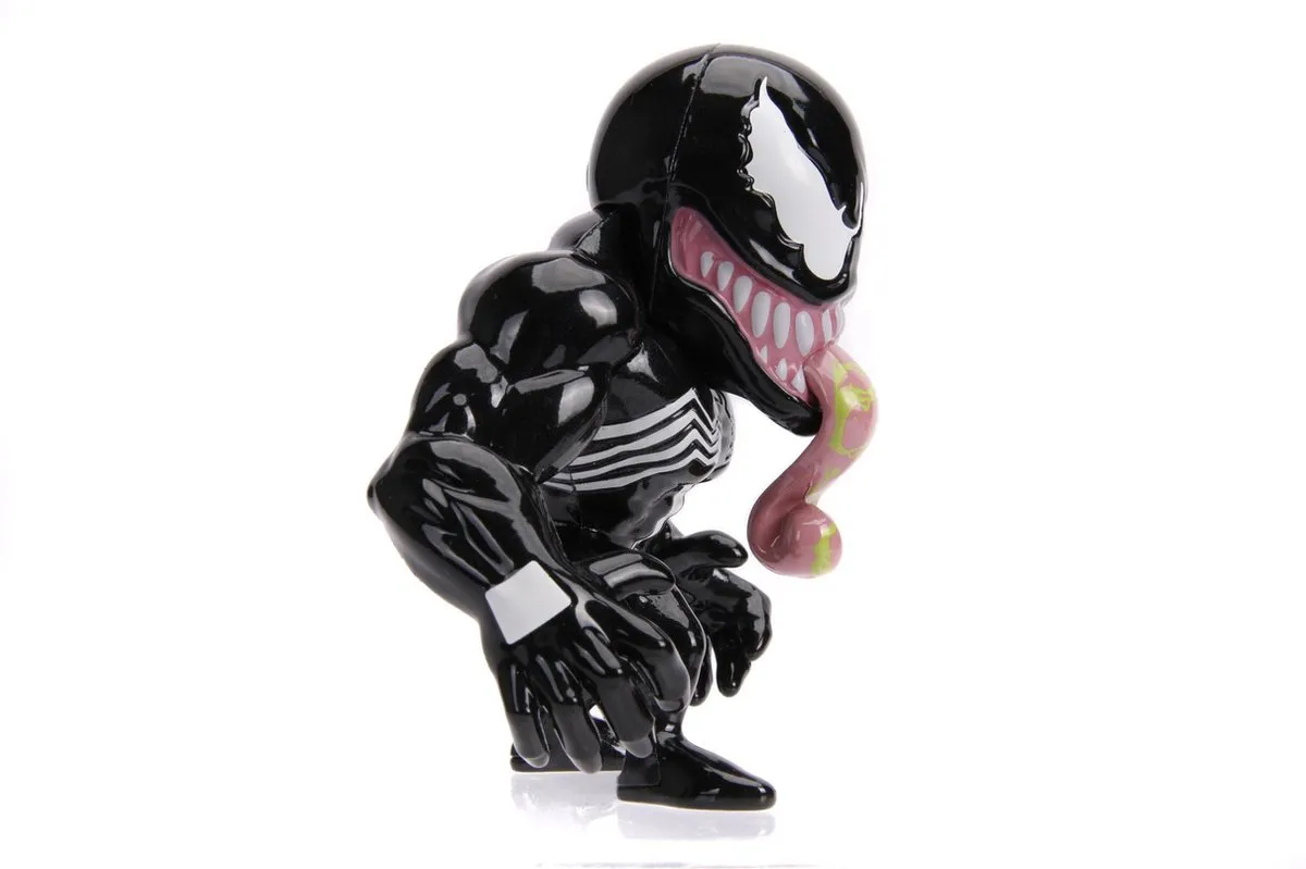 Marvel Jada Venom Die-Cast Speelfiguur 10cm - Zwart/Wit