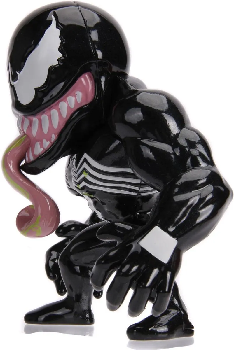 Marvel Jada Venom Die-Cast Speelfiguur 10cm - Zwart/Wit - afbeelding 6 van 6
