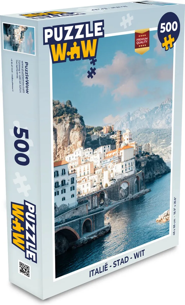 PuzzleWow Italië Stad Legpuzzel 500 Stuks