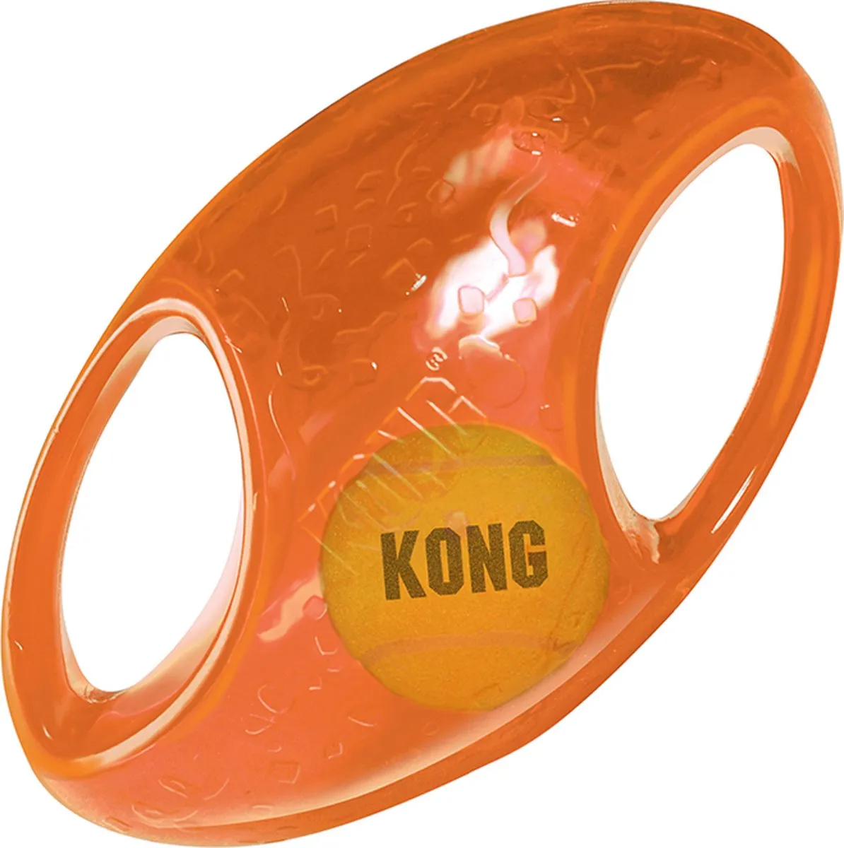 KONG Jumbler Football Hondenspeelgoed M-L Ø18cm - Assorti - afbeelding 4 van 5