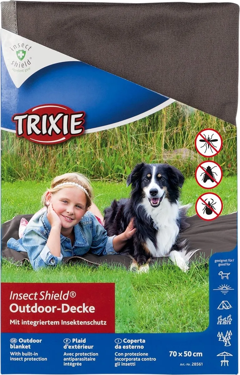 Trixie Buitendeken Insect Shield 70x50cm - Taupe - afbeelding 6 van 6