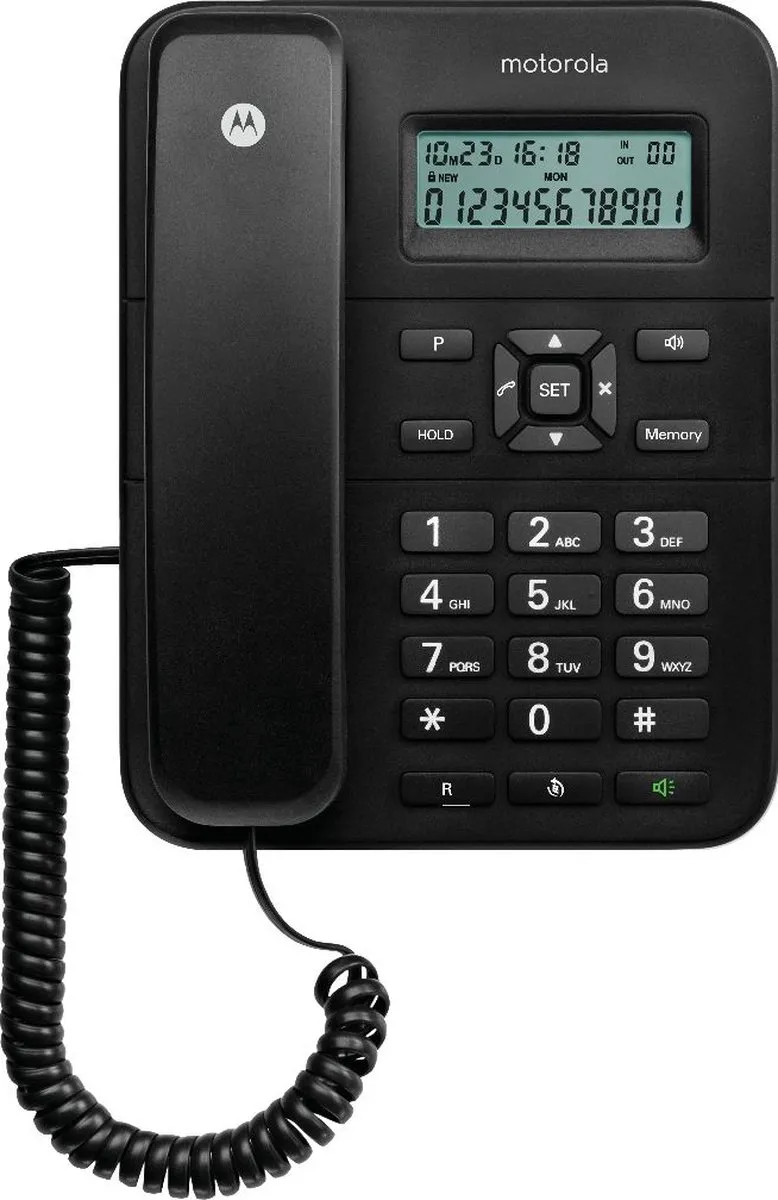 Motorola CT202 Vaste Telefoon - Handenvrij - Zwart