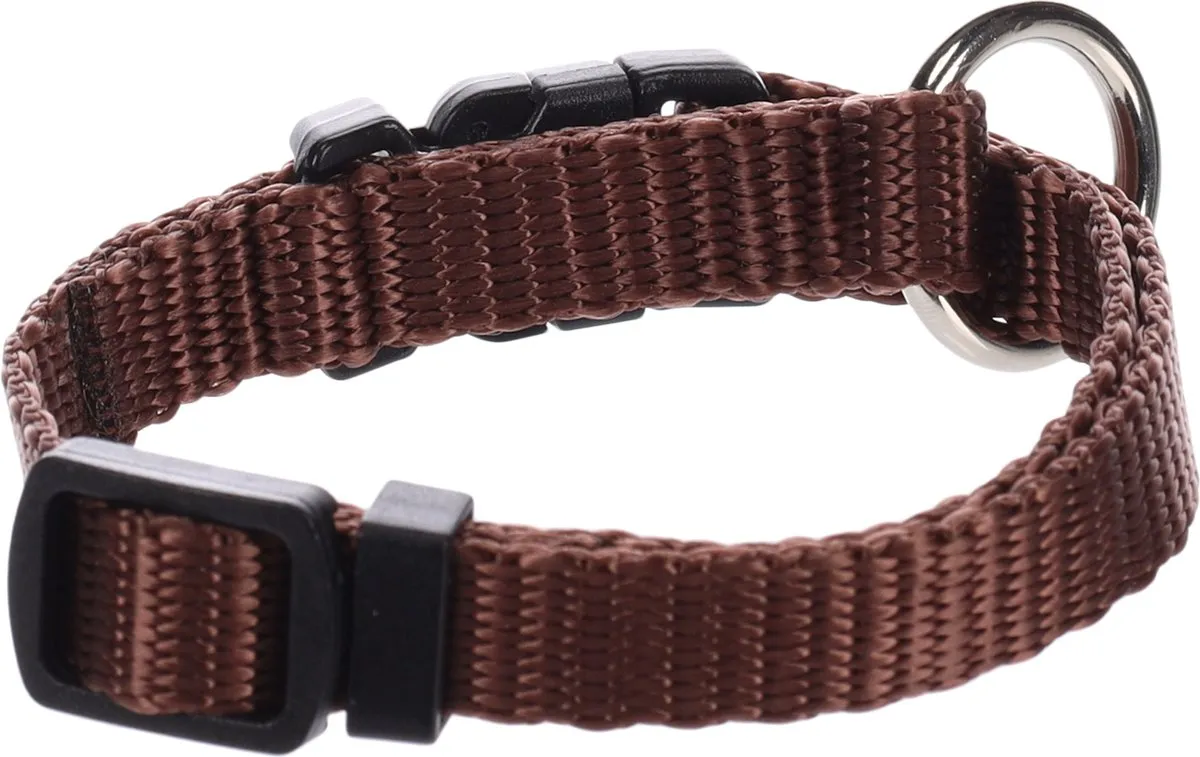 Flamingo Ziggi Hond Halsband - Bruin XXS 15-25cm