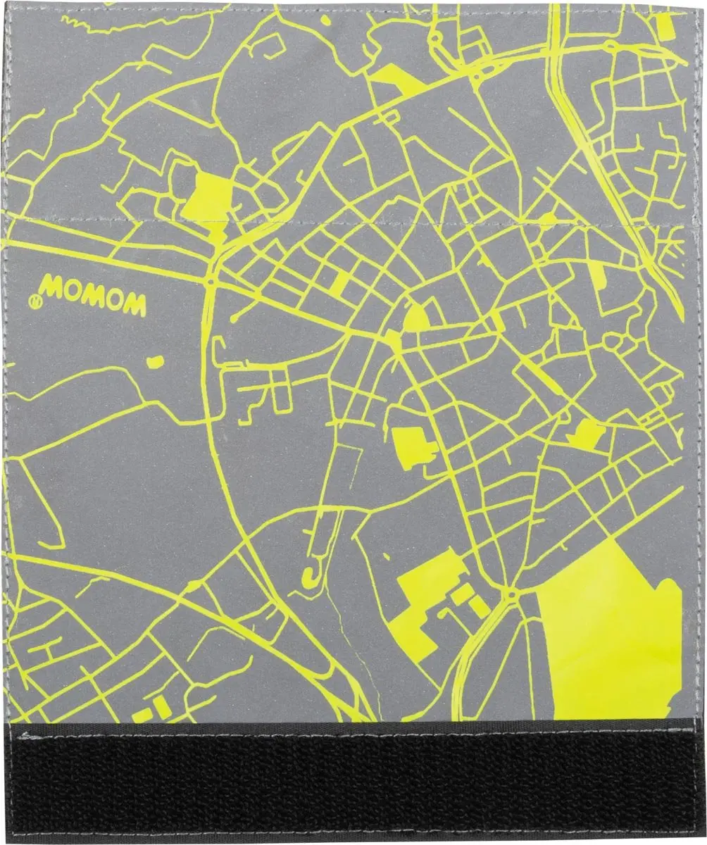 Wowow Quadro City Map Reflexband - Zilver - afbeelding 3 van 4