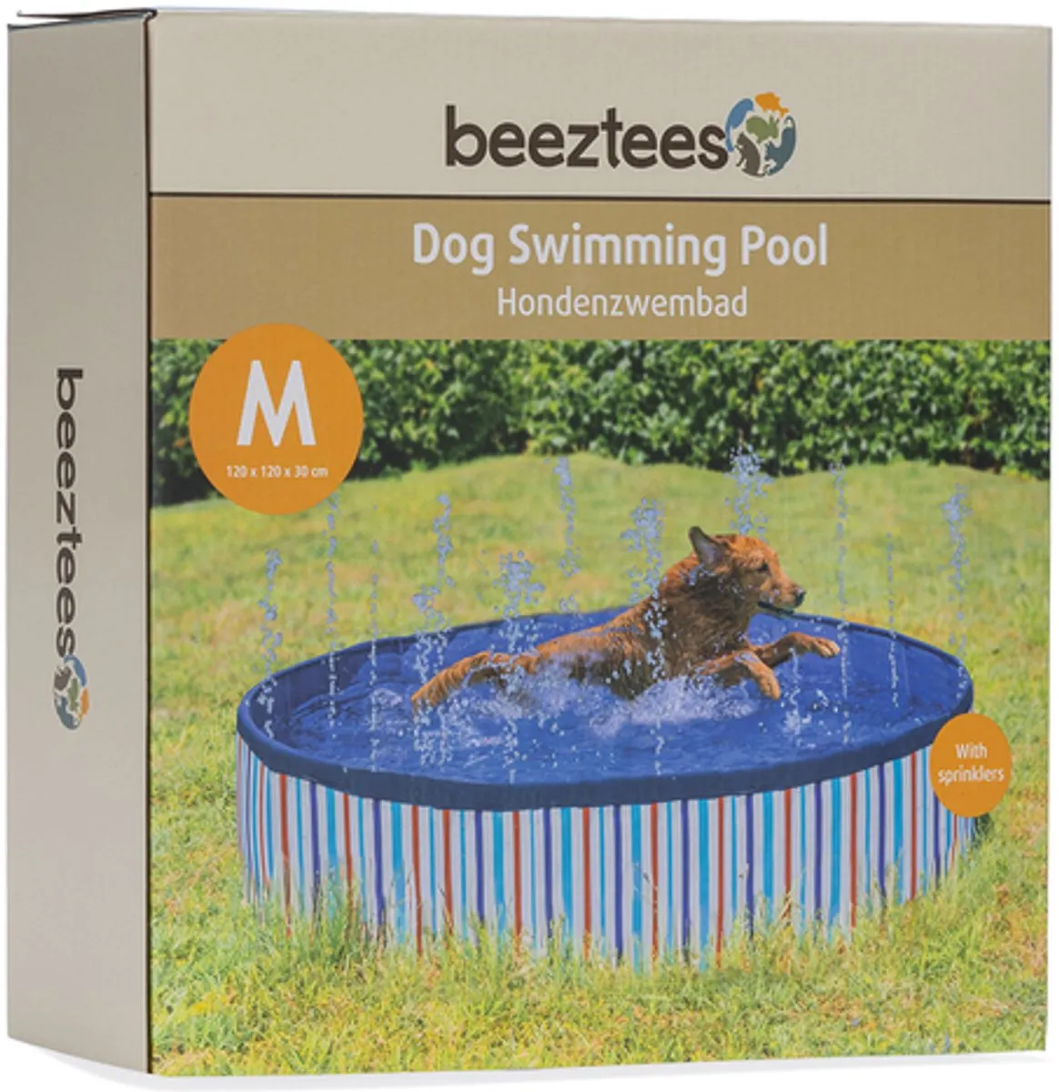 Beeztees Sprinkler Doggy Dip Zwembad - Blauw M