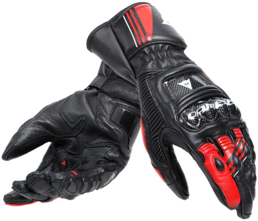 Dainese Druid 4 Zwart Lava Rood Wit Handschoenen