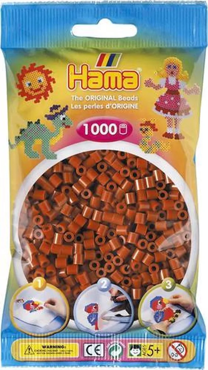 Hama Natuurlijk Bruin Strijkparels 1.000 Stuks
