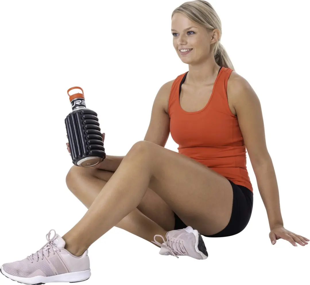 Pure2Improve Yogafles 1200ml - Zwart/Rood - afbeelding 3 van 5