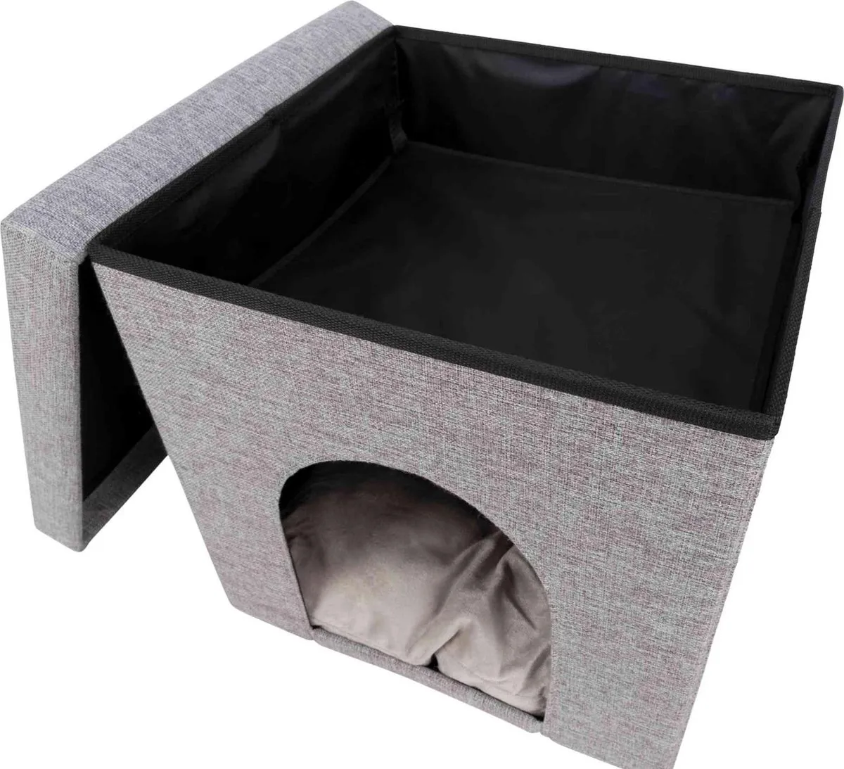 Trixie Relax Iglo Kattenpoef Alois - Grijs 40x38x38cm