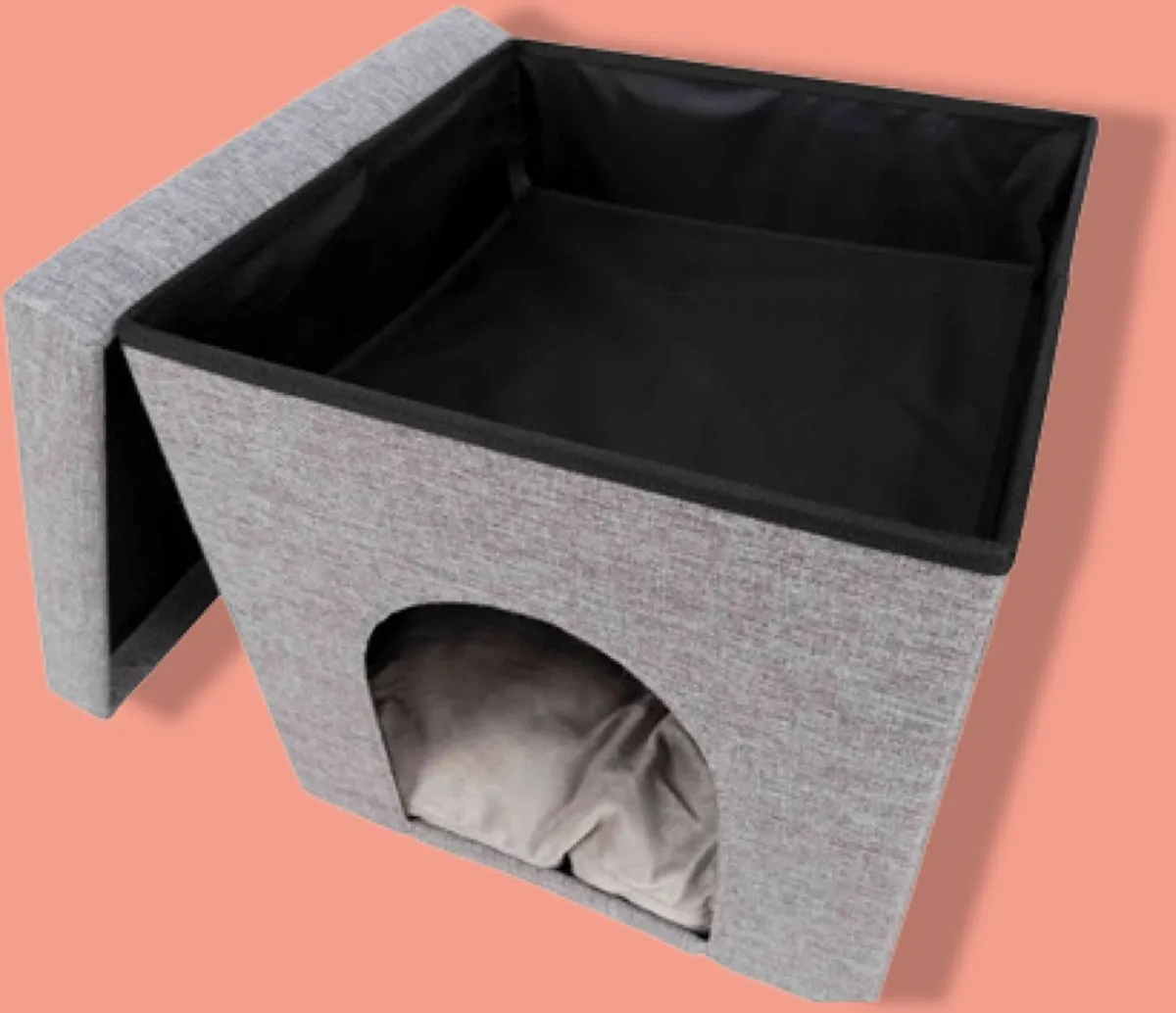 Trixie Relax Iglo Kattenpoef Alois - Grijs 40x38x38cm