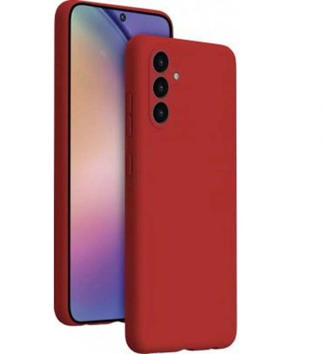 Samsung Galaxy A55 5G Siliconen Hoesje - Rood COVSOFTGA55R