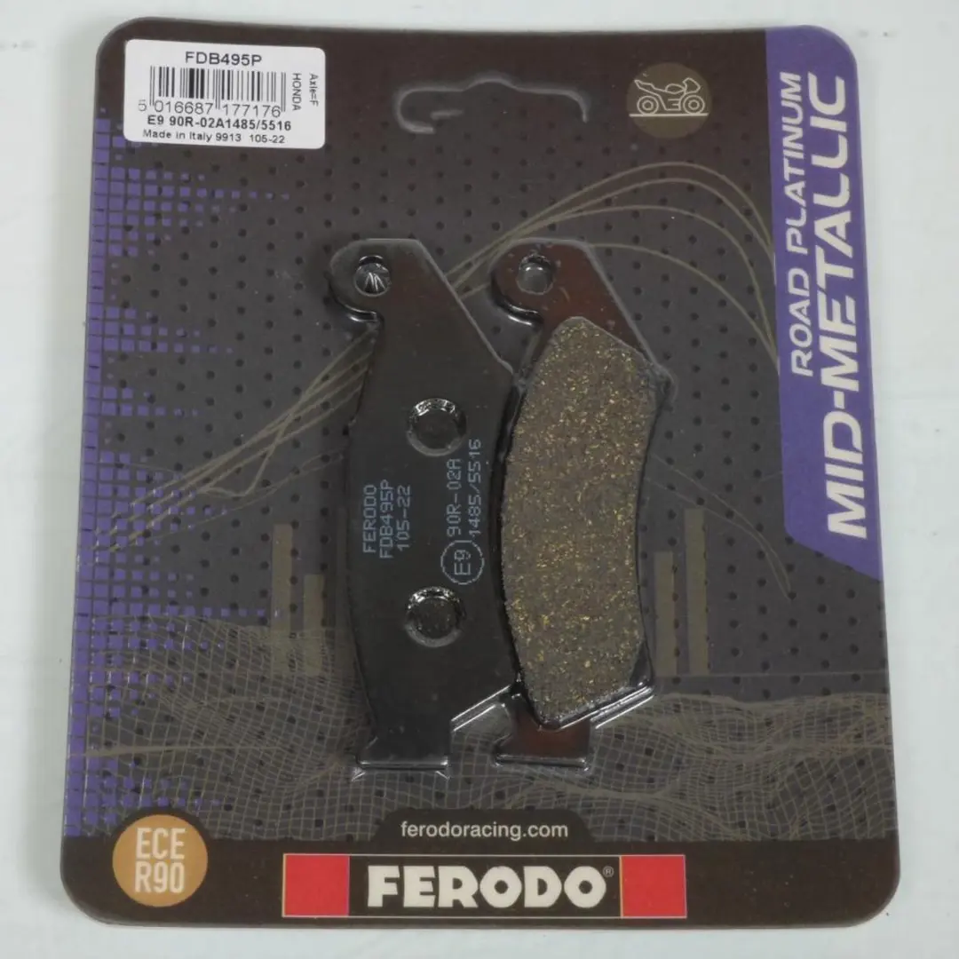 Plaquette de frein Ferodo pour Moto Honda 750 Vfr R Rc30 1988 à 1991 AR Neuf