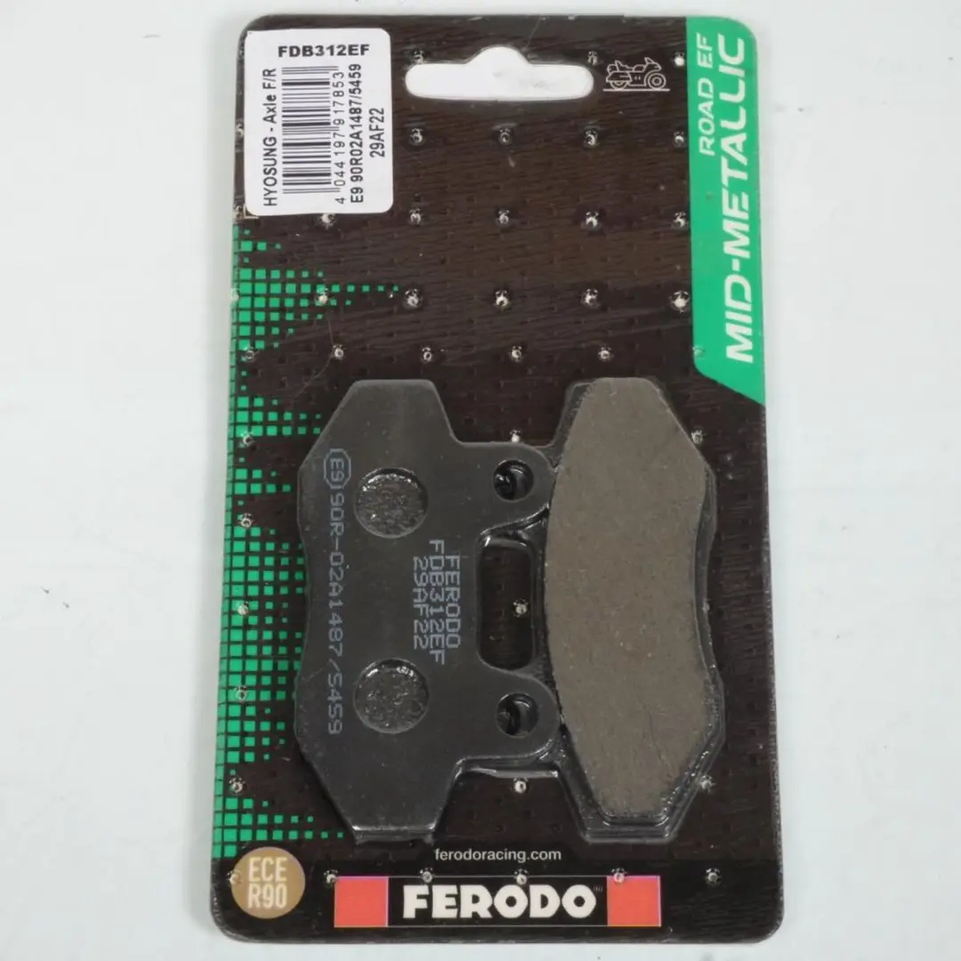 Plaquette de frein Ferodo pour Moto Chinois 125 motocycle AV / FDB312EF Neuf