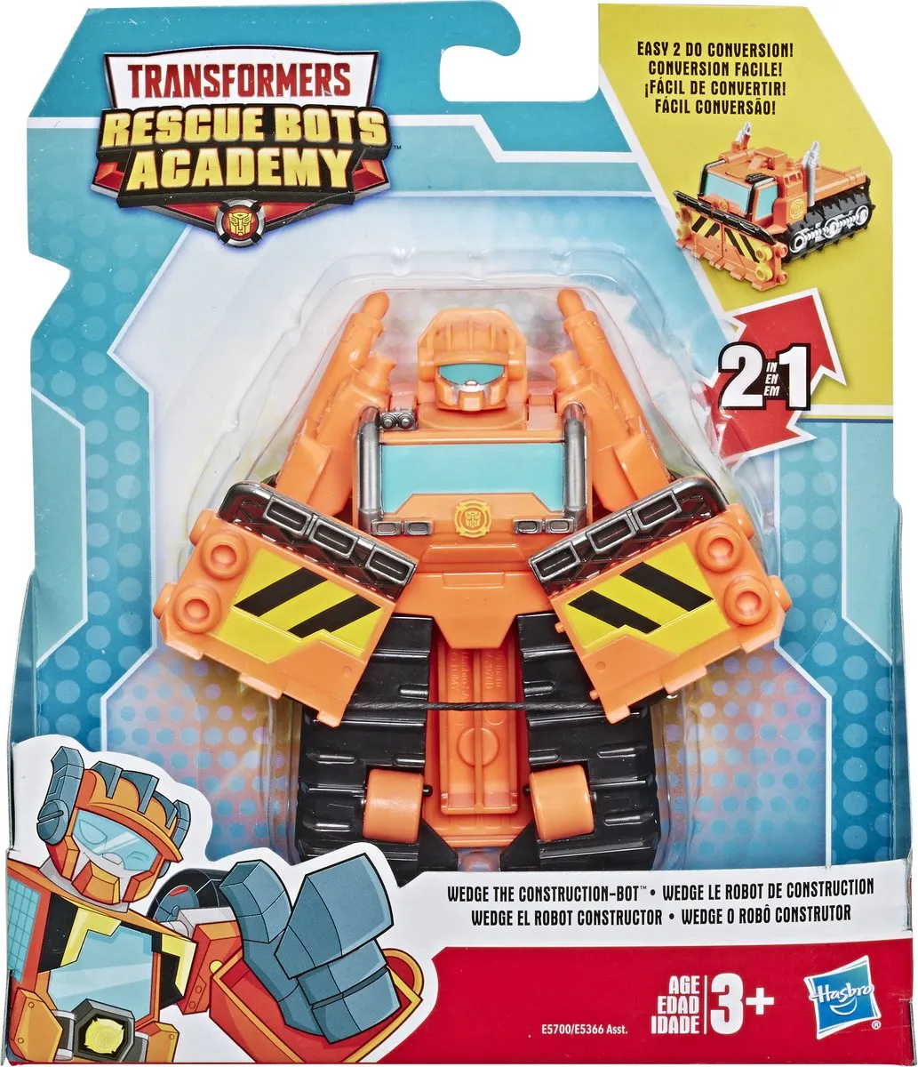 Transformers Rescue Bots Wedge de Construction-Bot - Oranje