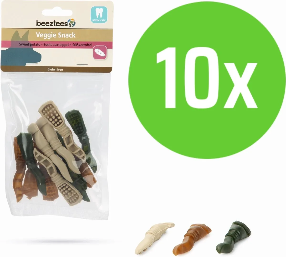 Beeztees Veggie Tandpasta Mix Hondensnacks
