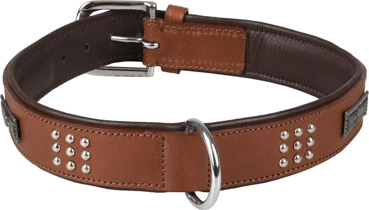 Flamingo Sedona Gevoerd Halsband Bruin XXL
