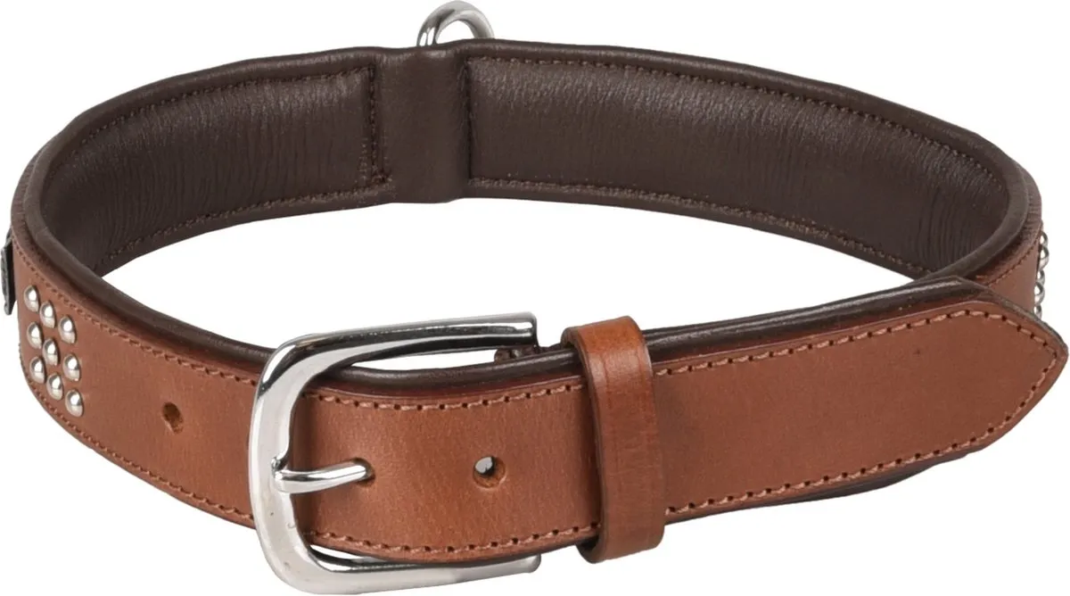 Flamingo Sedona Gevoerd Halsband Bruin XXL