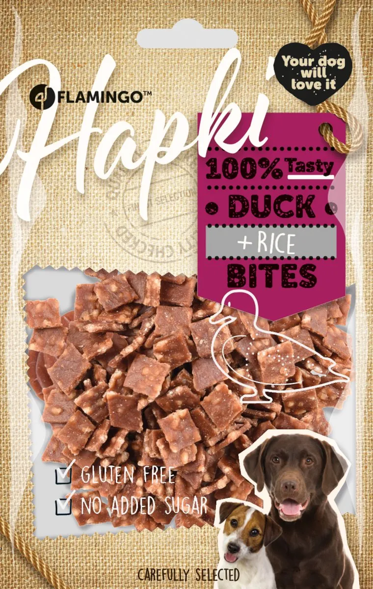 Flamingo Hapki Duck & Rice Bites 85g