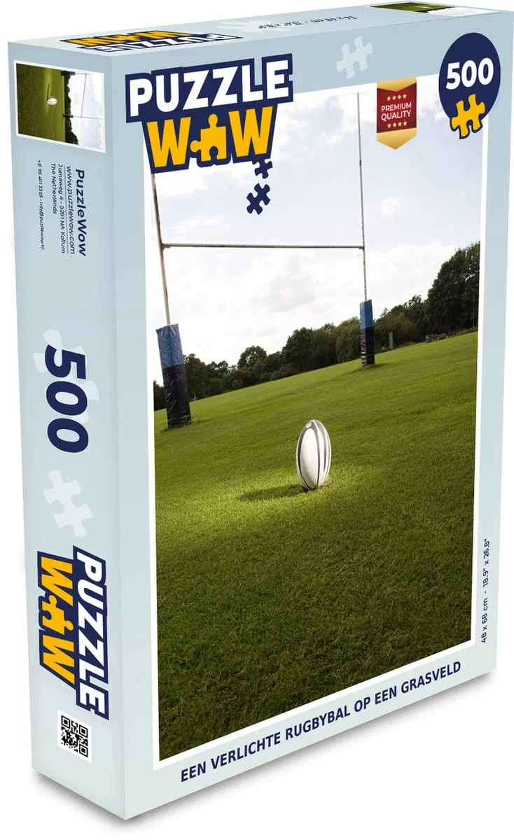 PuzzleWow Legpuzzel Rugbybal Multicolor
