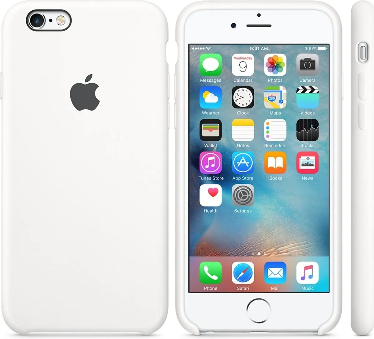 Apple Siliconen Back Cover MKY12ZM/A iPhone 6/6s - Wit