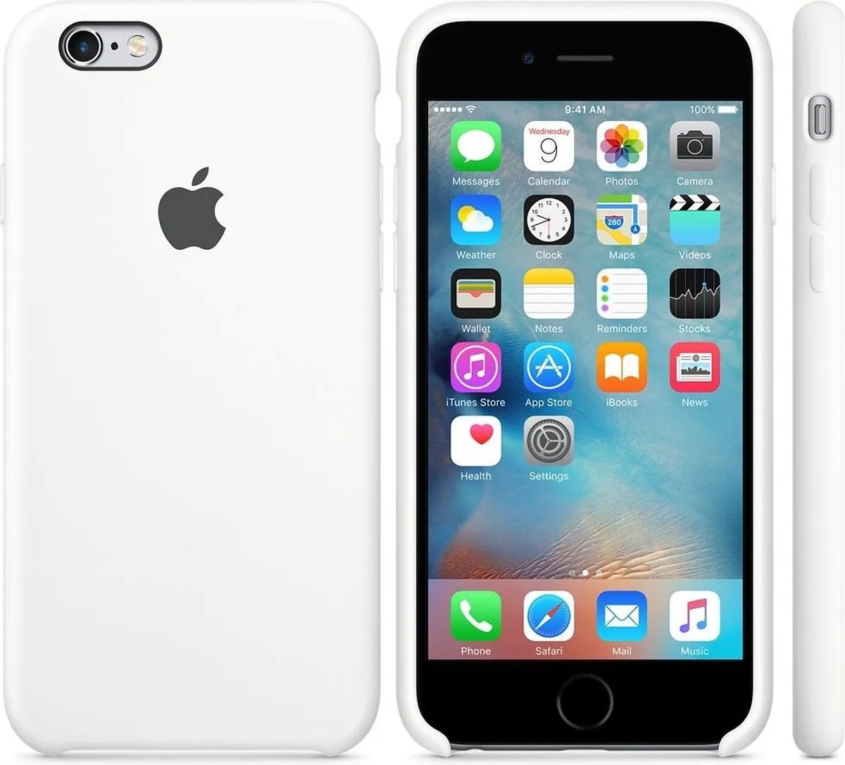 Apple Siliconen Back Cover MKY12ZM/A iPhone 6/6s - Wit