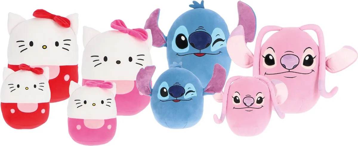 Hello Kitty Squishy Pluche Knuffel 25cm - Roze