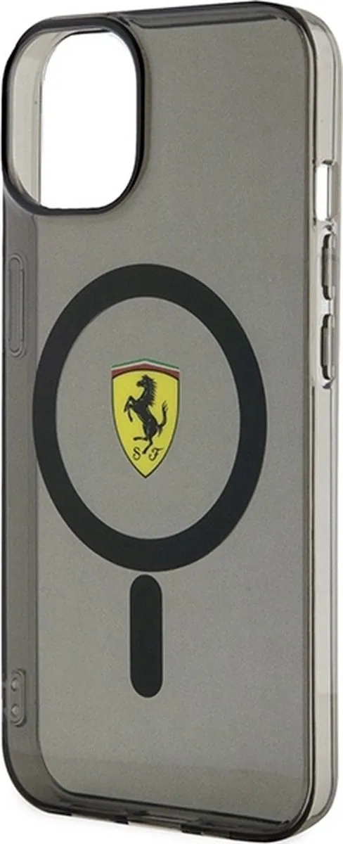 Ferrari Translucent Back Case MagSafe iPhone 14 - Zwart