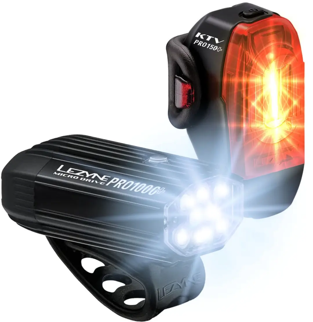 Lezyne Lite Drive 1200 + KTV Drive Pro+