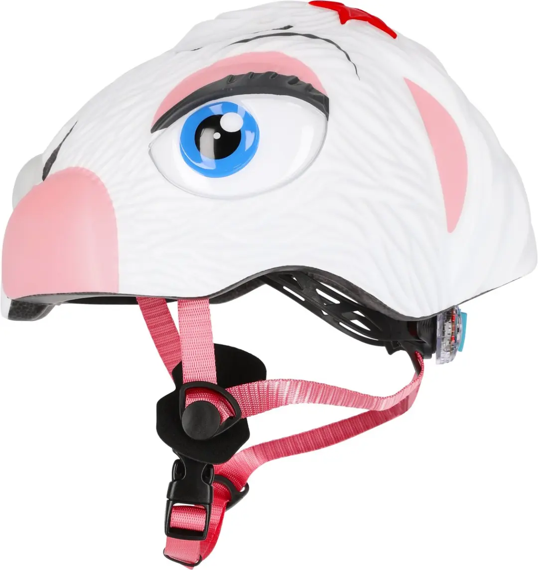 Crazy Safety Bunny Kinderfietshelm Wit - afbeelding 6 van 6