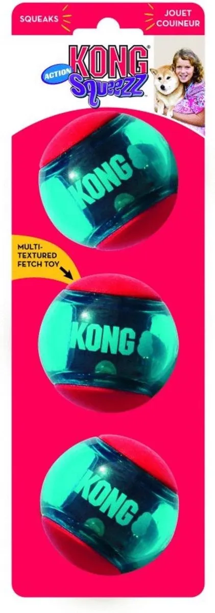 KONG Squeez Action - Small - Rood