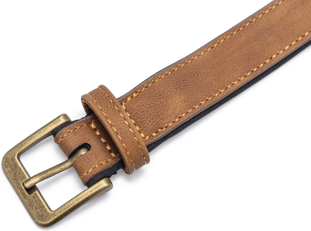 Beeztees Balacron Ax Halsband Hond - Bruin - 52-62cm x 30mm