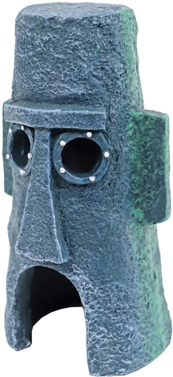 Nickelodeon Moai Huis Octo Aquariumdecoratie 15,5cm - afbeelding 2 van 3