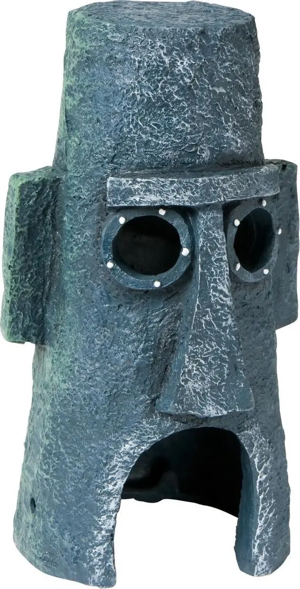 Nickelodeon Moai Huis Octo Aquariumdecoratie 15,5cm