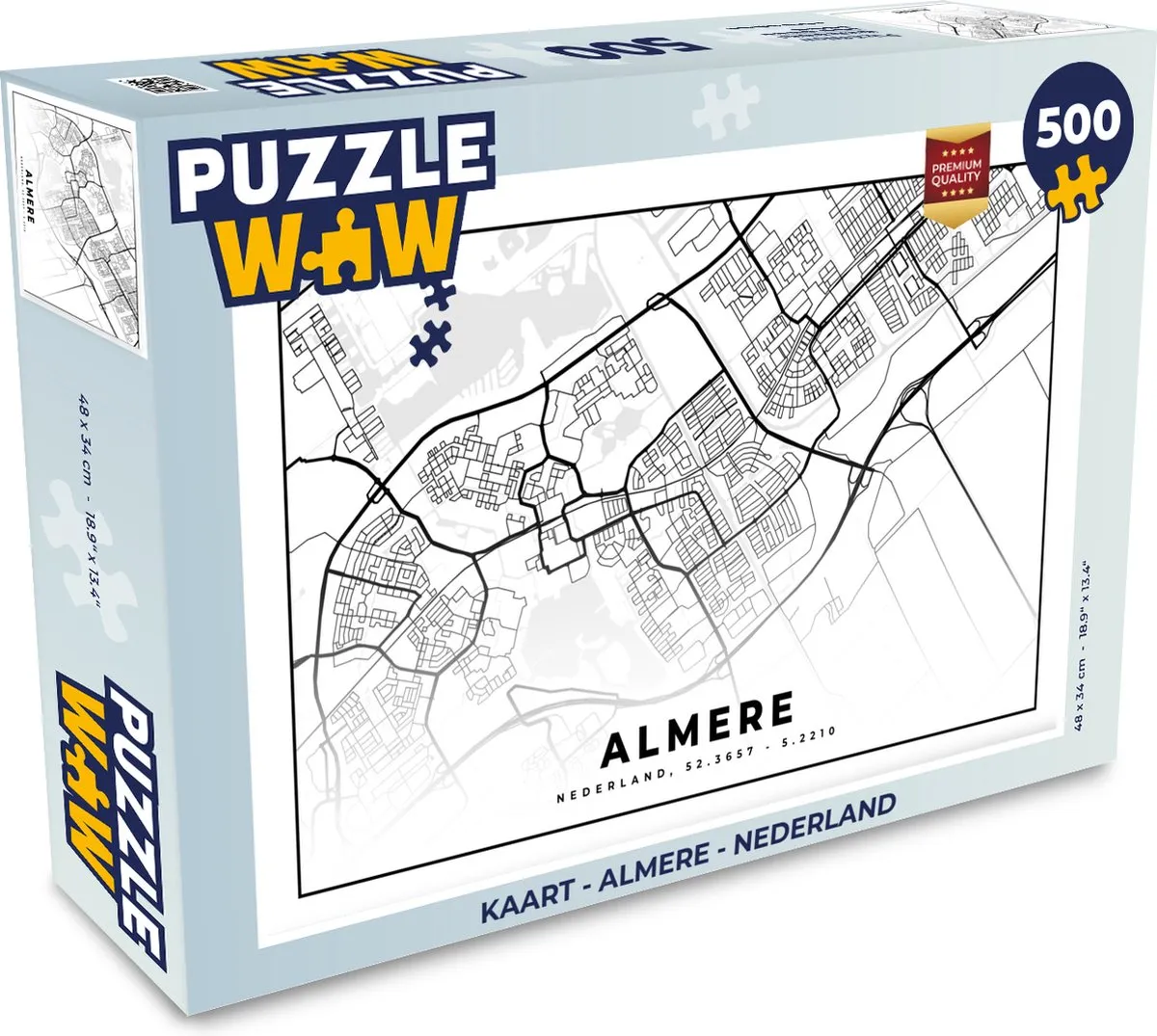 PuzzleWow Almere Nederland Legpuzzel 500 Stuks
