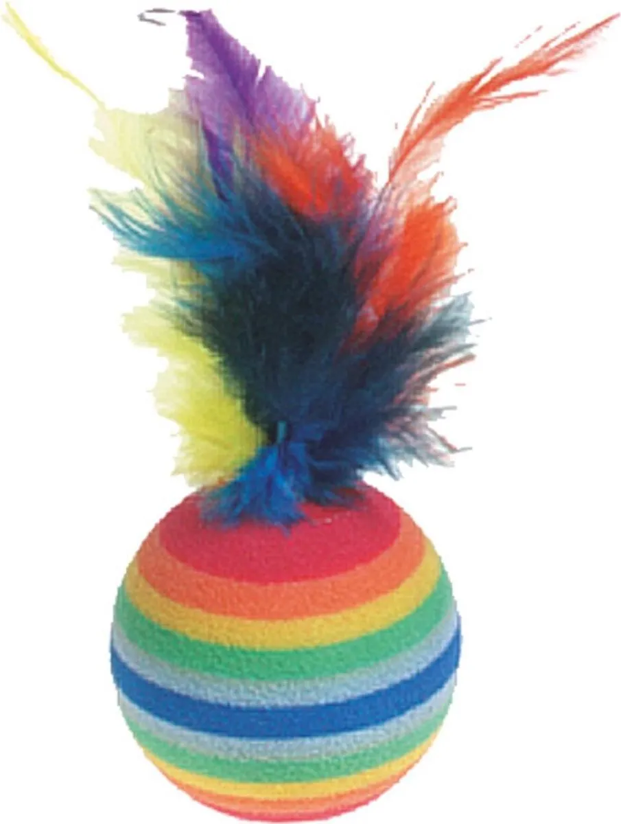 Flamingo Rainbowballen Met Veer