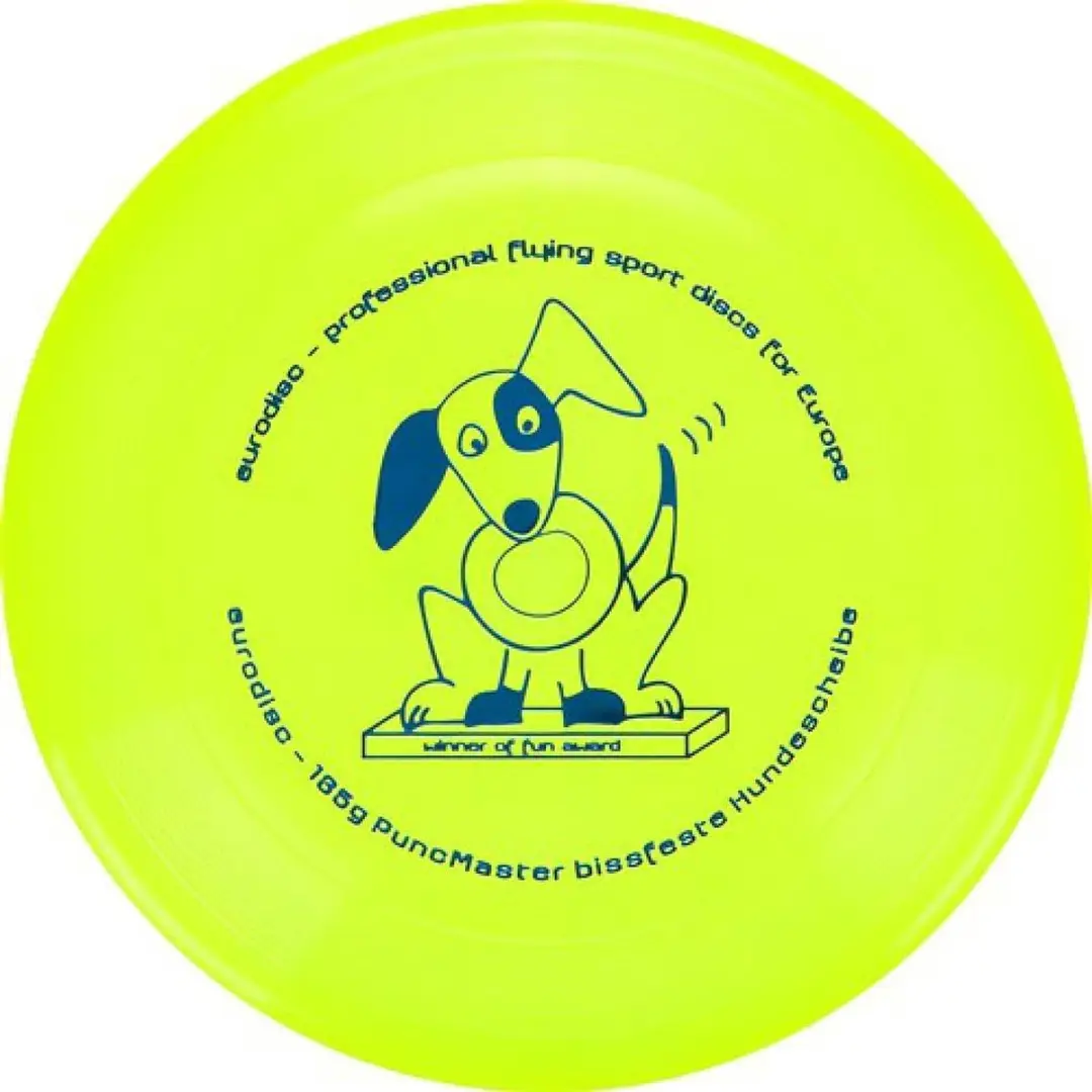 Eurodisc Dog Disc Hondenfrisbee Geel