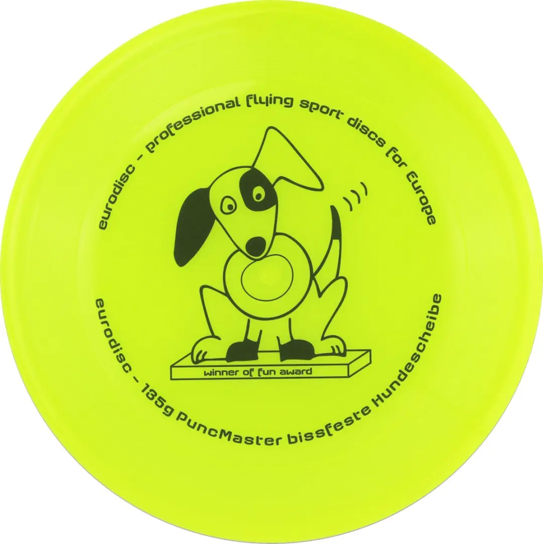 Eurodisc Dog Disc Hondenfrisbee Geel - afbeelding 3 van 5
