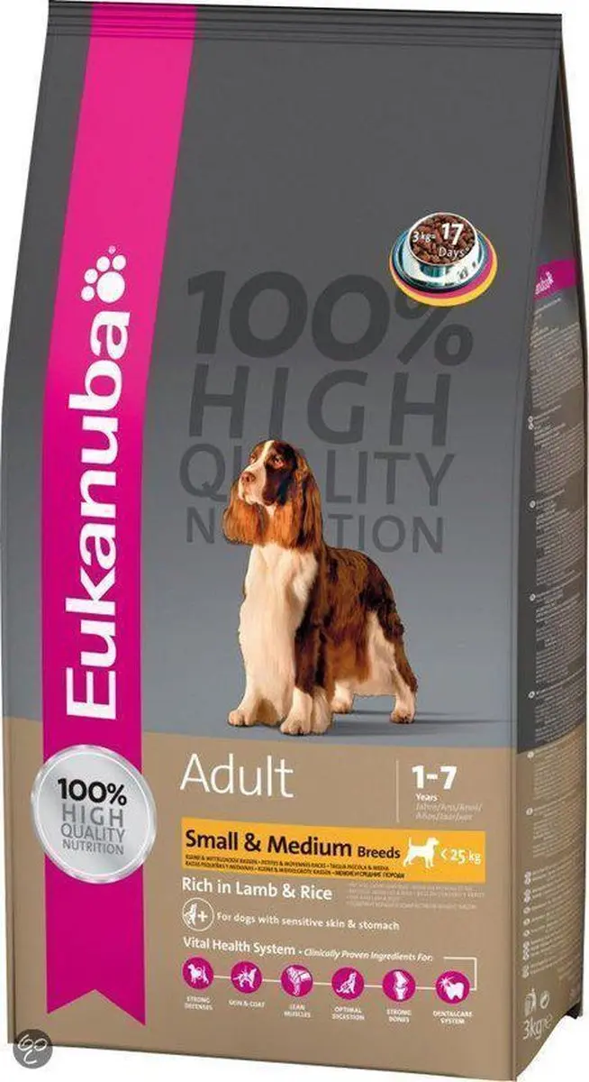 Eukanuba adult lamb&rice small/medium