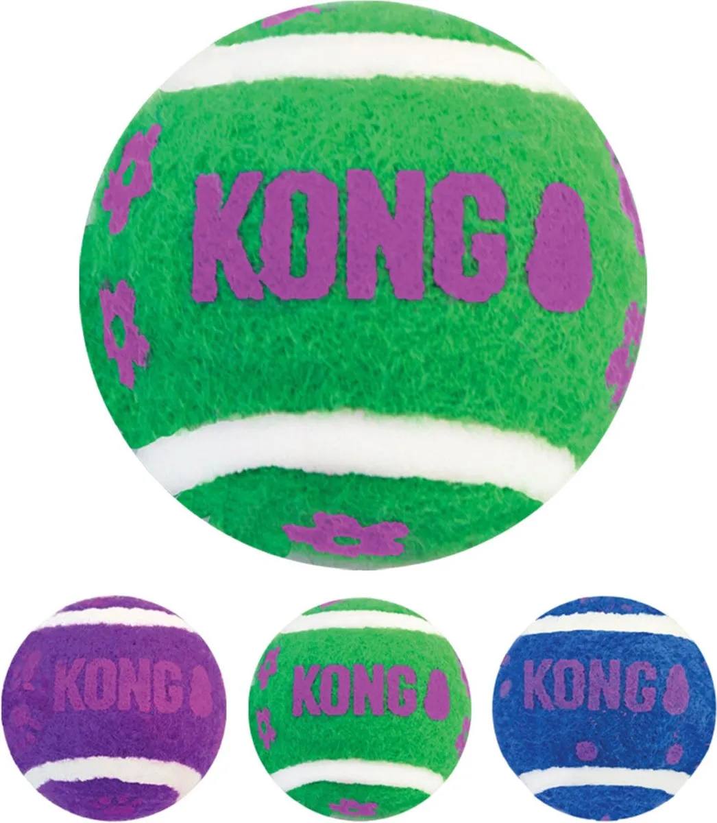KONG Kat Tennisballen - 3 Stuks