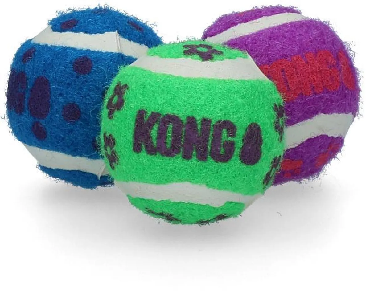 KONG Kat Tennisballen - 3 Stuks