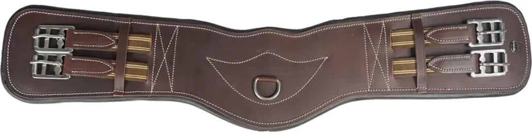 Horka Dressuursingel Leer Bruin-zilver