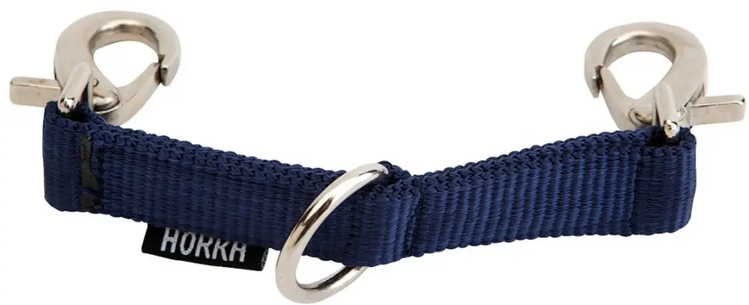 Horka Longeerstuk Met D-ring Polyester 13 Cm Donkerblauw